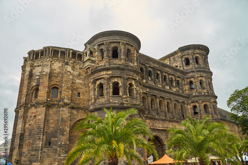 Famous roman  Porta Nigra  - The black City Gate of Trier in Germany