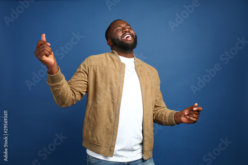 Happy African-American man ...