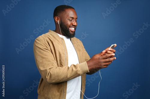 Happy African-American man ...