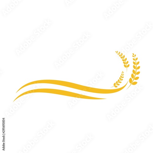 Agriculture wheat Logo Template vector icon design