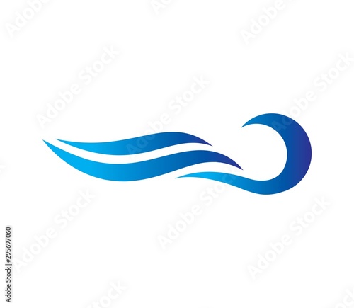 Water wave Logo Template. Water Design Elements. Can be used as icon, symbol or logo design.