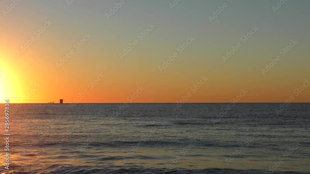 Sunset over the Pacific Ocean as seen from Baker Beach in San Francisco, California, USA Sunset over the Pacific Ocean as seen from Baker Beach in San Francisco, California, USA