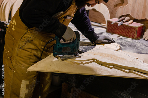 Carpenter at the workshop