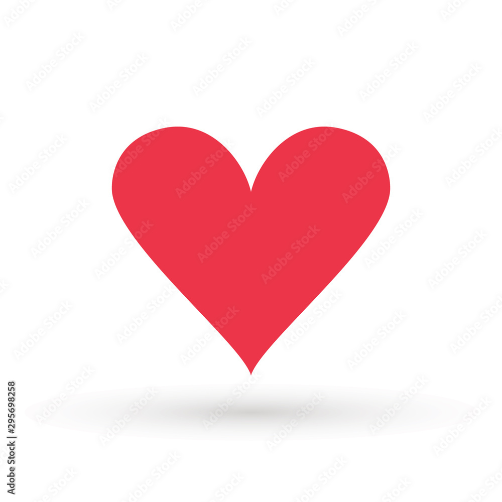 Heart Icon Vector. Valentine heart Icon Drawing.