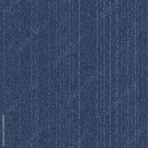 Denim Fabric Texture Seamless Repeat Vector Pattern Swatch.  Traditional indigo blue color.