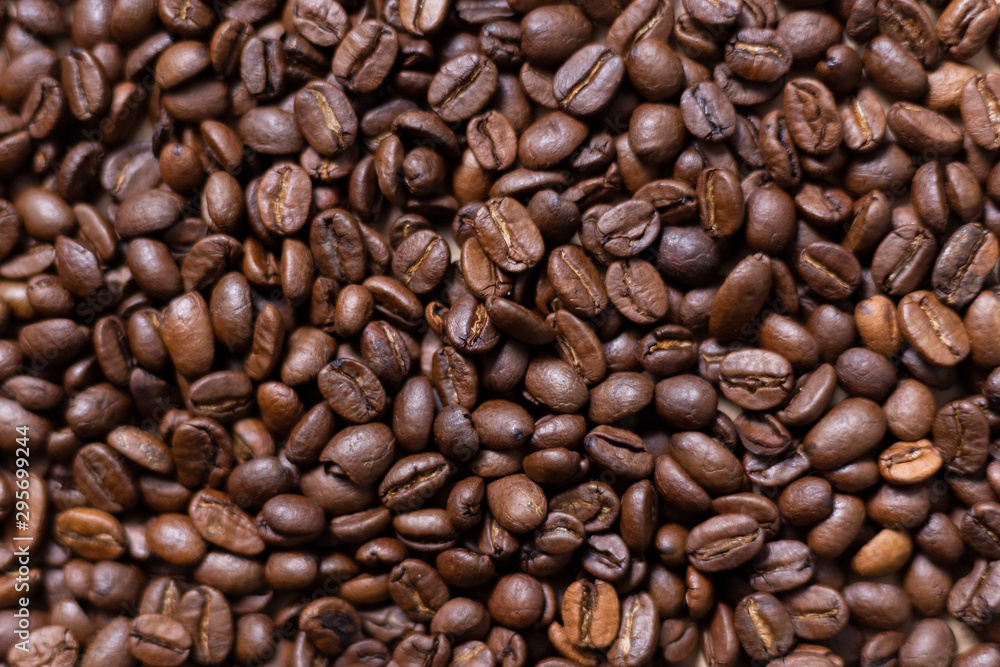 Coffee beans brown natural backgorund