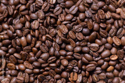 Coffee beans brown natural backgorund © Sandu