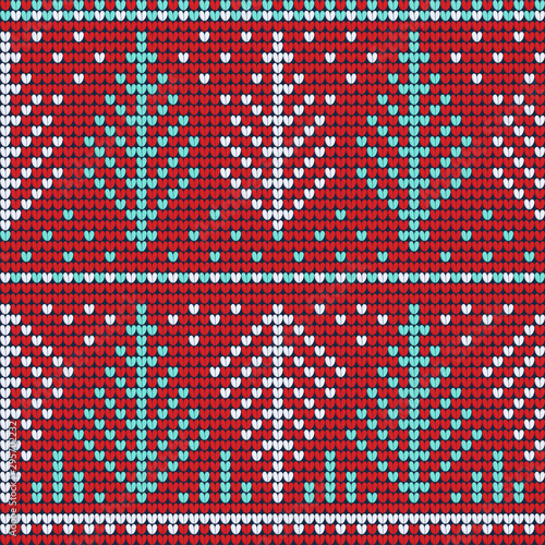 Christmas red ugly sweater seamless pattern for wrapping paper