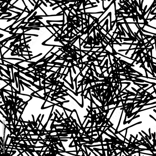 Fototapeta Naklejka Na Ścianę i Meble -  Grunge background black and white vector abstract seamless