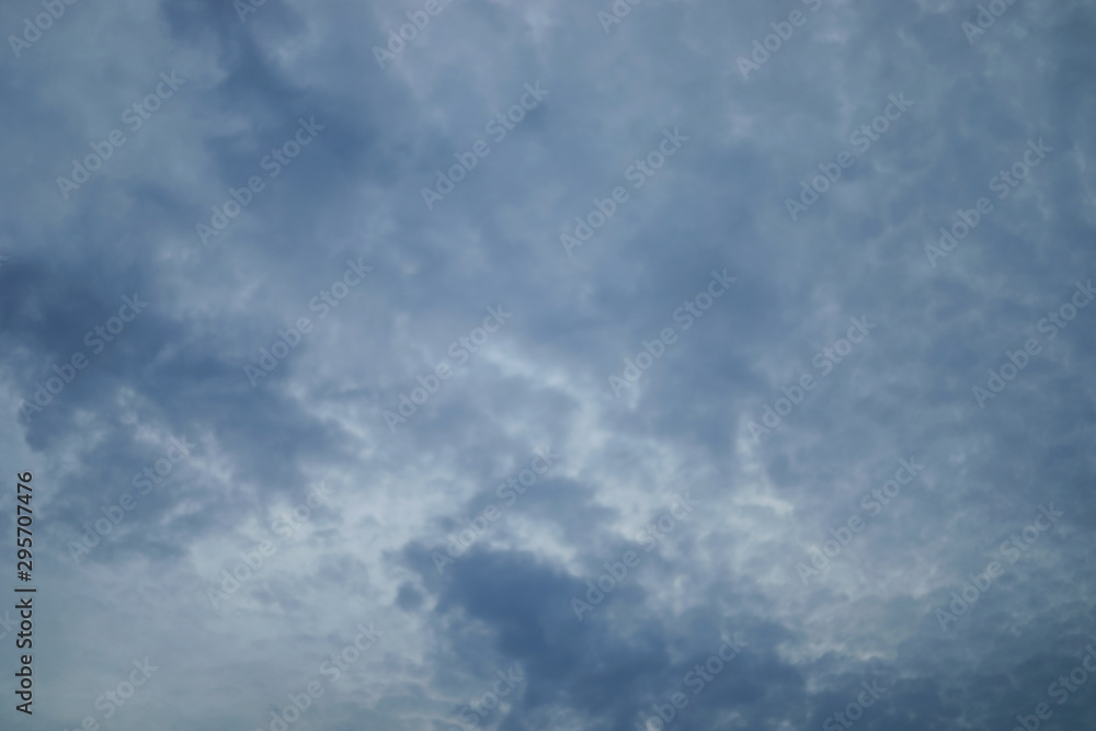 Fototapeta premium Blue sky with white clouds.