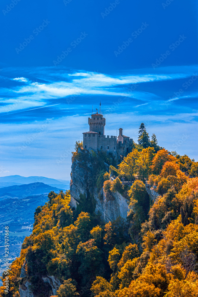 Scenic view of the Tower of Chest (Seconda Torre or De La Fratta), San Marino