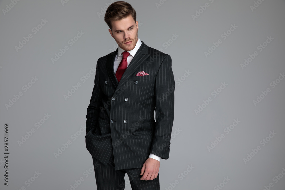 © Viorel Sima - seductive young businessman wearing double breasted suit © Viorel Sima - seductive young businessman wearing double breasted suit