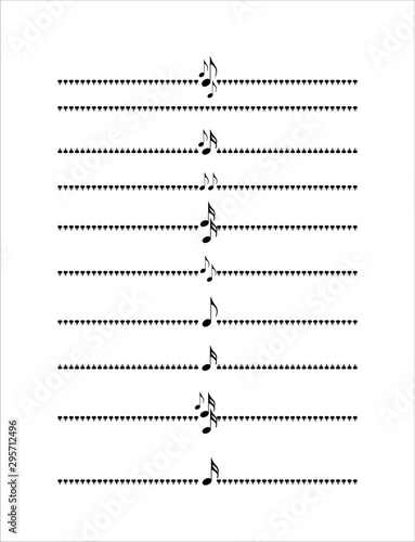 Decorative flower separator line