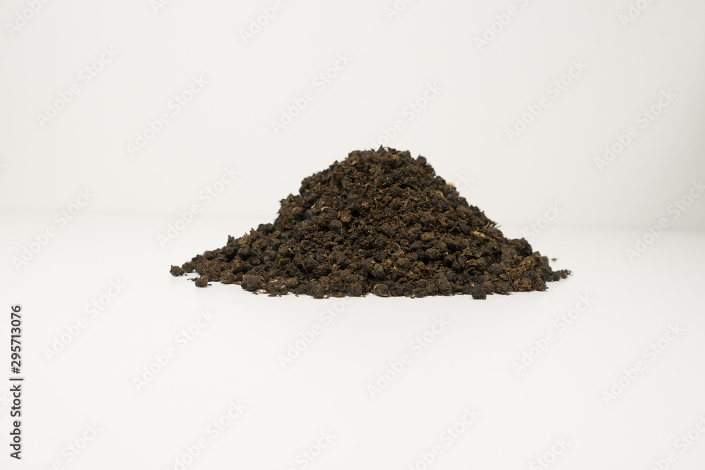 Varieties of tea. Herbal, black, green, puer, earthen tea. All this on a white background. Varieties of tea. Herbal, black, green, puer, earthen tea. All this on a white background.