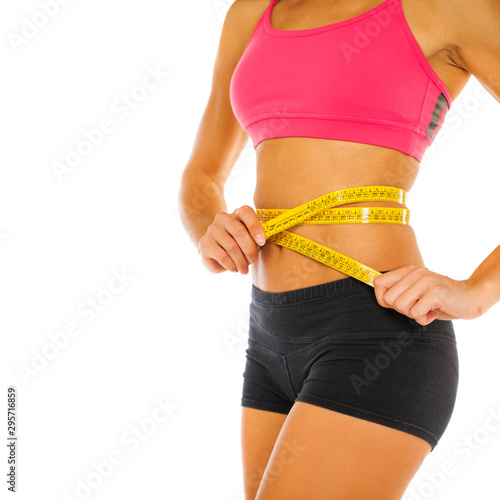 Fitness body part female stomach