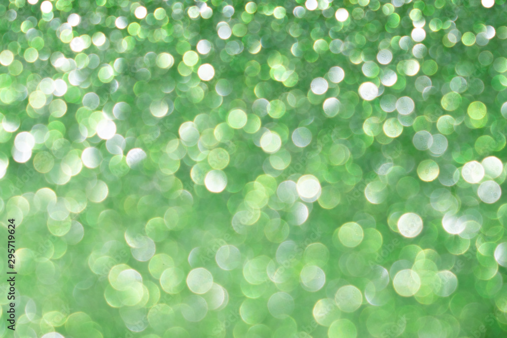 Fototapeta premium Neo mint defocused glitter background.