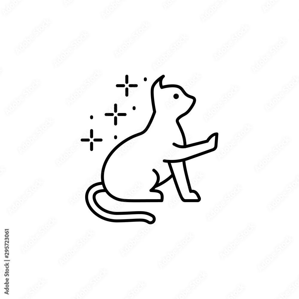 Cat sitting icon. Element of cats icon Cat sitting icon. Element of cats icon