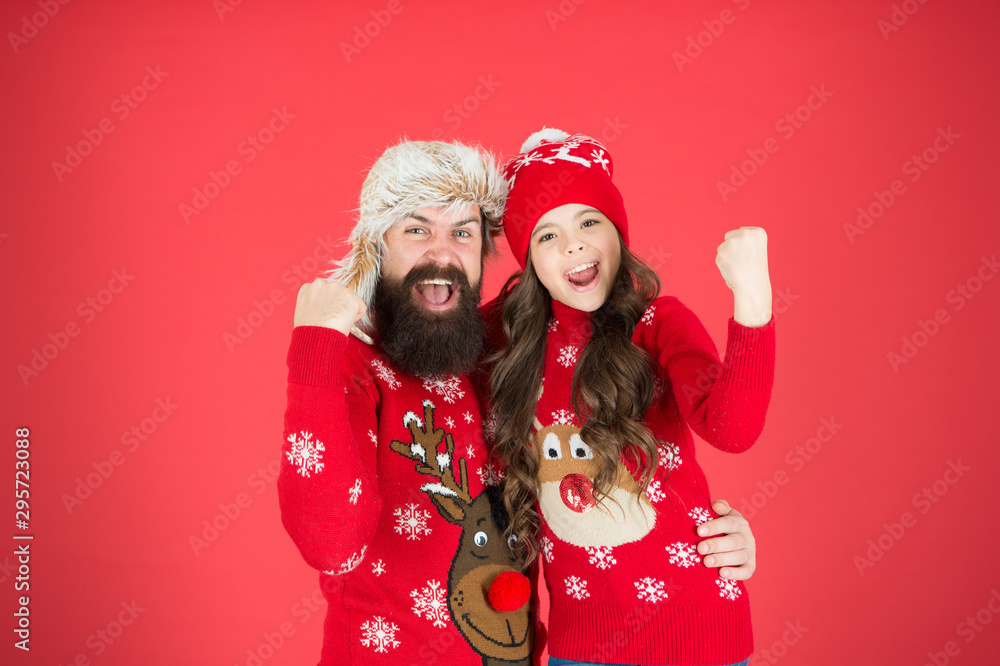 Feast of Christmas. merry christmas. happy family. little girl love dad man. xmas memories. dad and daughter celebrate new year. they waiting for santa. family holiday. warm embrace in winter season Feast of Christmas. merry christmas. happy family. little girl love dad man. xmas memories. dad and daughter celebrate new year. they waiting for santa. family holiday. warm embrace in winter season