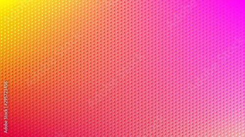 Blurred background. Circle dots pattern. Abstract pink and yellow gradient design. Round spot texture background. Landing blurred page. Circles bubble or dots pattern. Vector