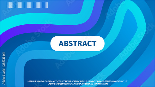 Abstract blue wallpaper design, modern background with wave shape and blue gradient color composition.