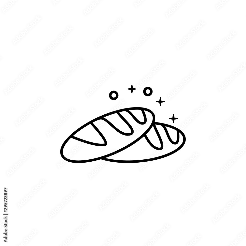 Bread food icon. Element of menu dishes icon Bread food icon. Element of menu dishes icon