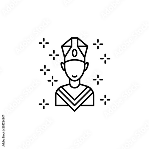 Christianity pope icon. Element of christianity icon