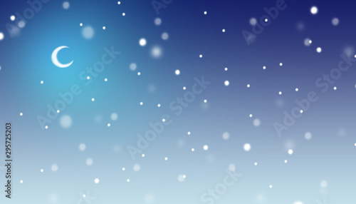 Illustration of a christmas background with snow and christmas caramel.