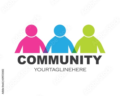 leadership community social and company Logo icon vector