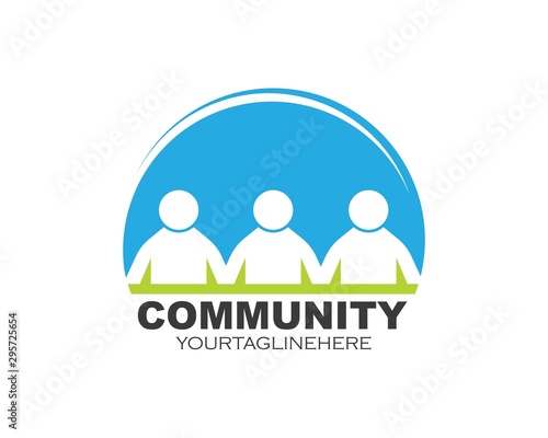 leadership,community,social and company Logo icon vector