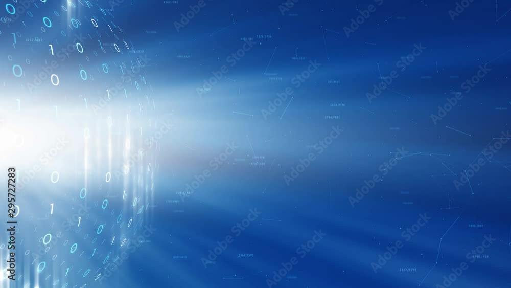 Artistic computer network binary numbers sphere copy space animation background. Artistic computer network binary numbers sphere copy space animation background.