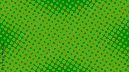 Green pop art retro background with halftone dotted design in comic style  vector illustration eps10