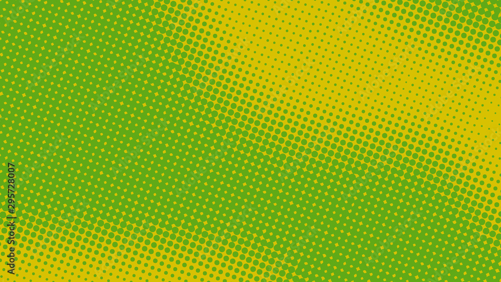 Lime green pop art retro background with halftone dotted design in comic style, vector illustration eps10 Lime green pop art retro background with halftone dotted design in comic style, vector illustration eps10