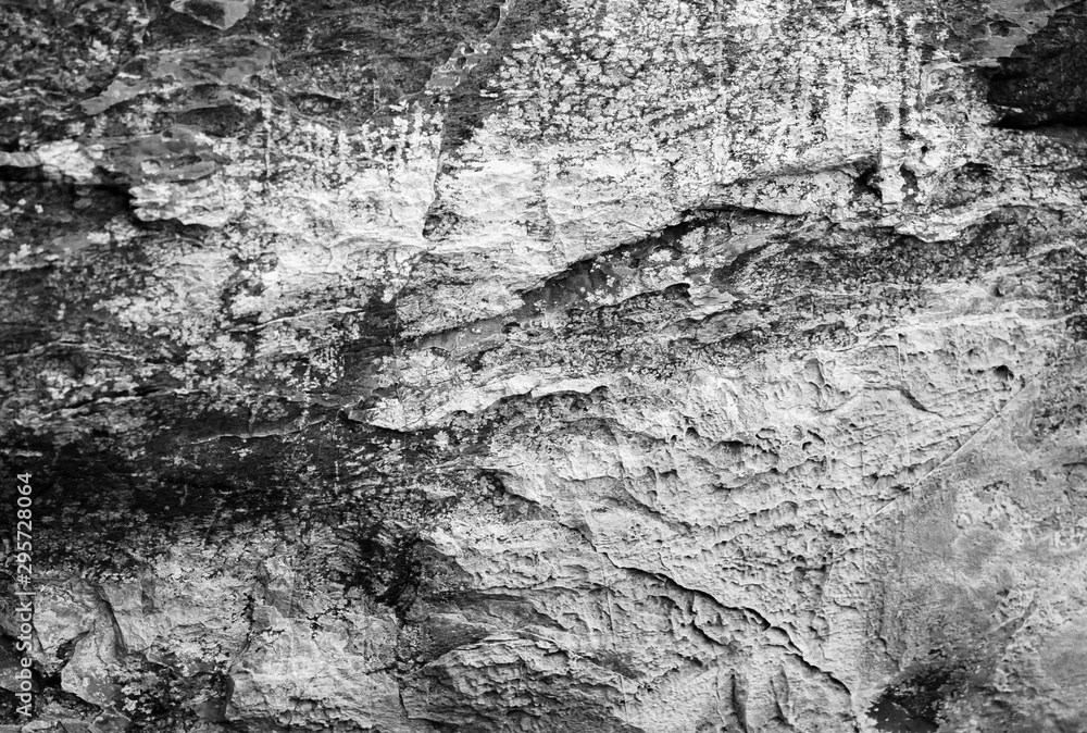 Obraz premium Abstract background. Black and white texture.