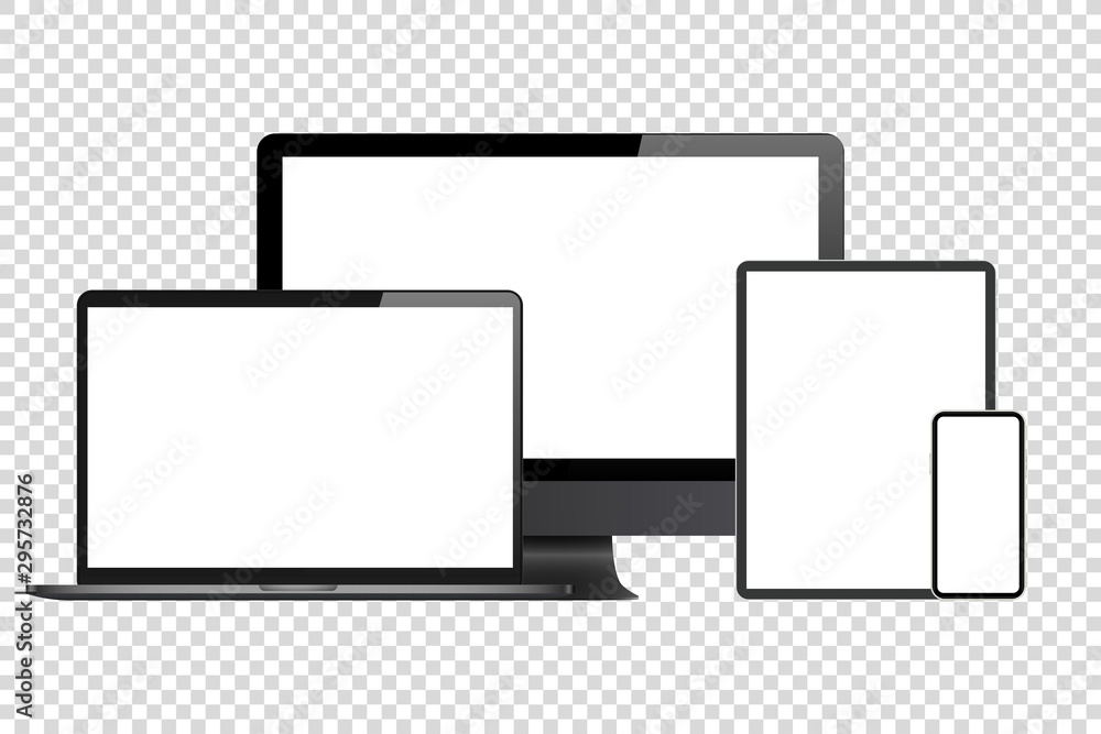 computer laptop pad phone. Mockup screen design. computer laptop pad phone. Mockup screen design.