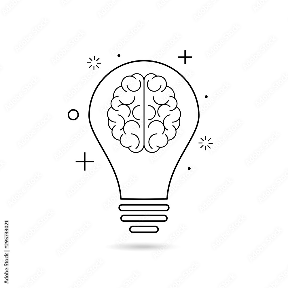 Idea sign, solution, thinking concept. bulb vector Idea sign, solution, thinking concept. bulb vector