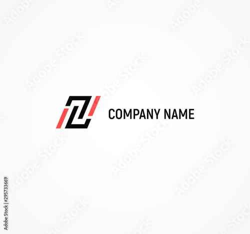 Abstract logo design isolated template flat