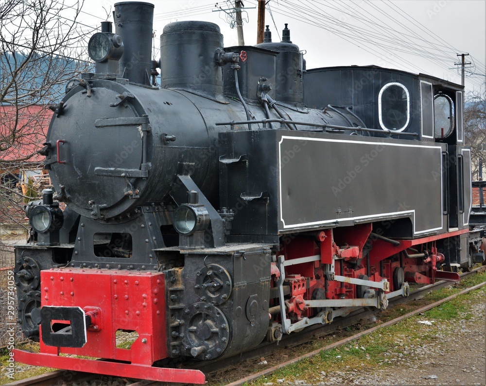 Obraz premium an old steam engine
