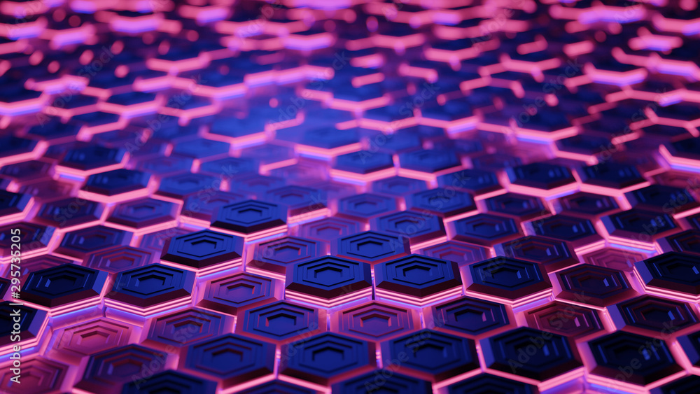 Fototapeta premium Streszczenie tło cyfrowe. Renderowania 3D