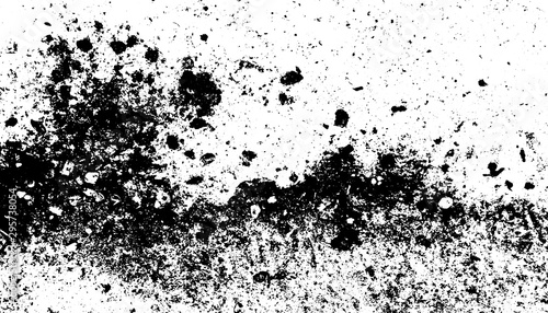 Distressed overlay texture of rough surface, cracked concrete, stone and asphalt. Grunge background. One color graphic resource.