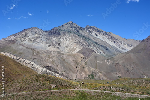 mountains and blue sky