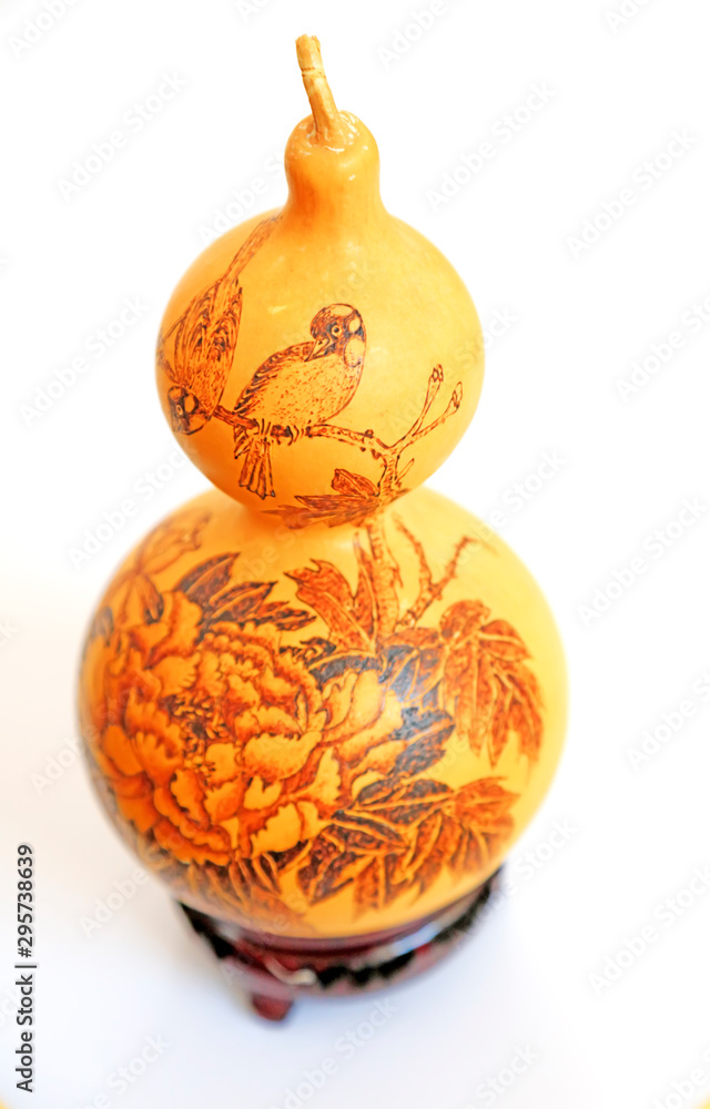 Gourd pyrographic artworks Gourd pyrographic artworks