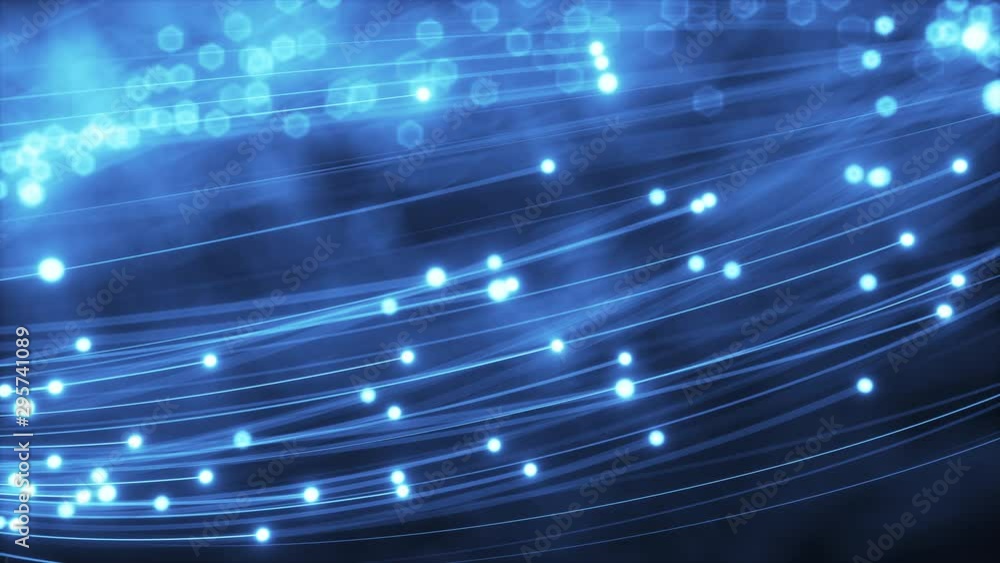Abstract blue glowing fiber lines. Abstract blue glowing fiber optic lines. Bright light beam for fast data transfer for high-speed Internet connections Abstract blue glowing fiber lines. Abstract blue glowing fiber optic lines. Bright light beam for fast data transfer for high-speed Internet connections