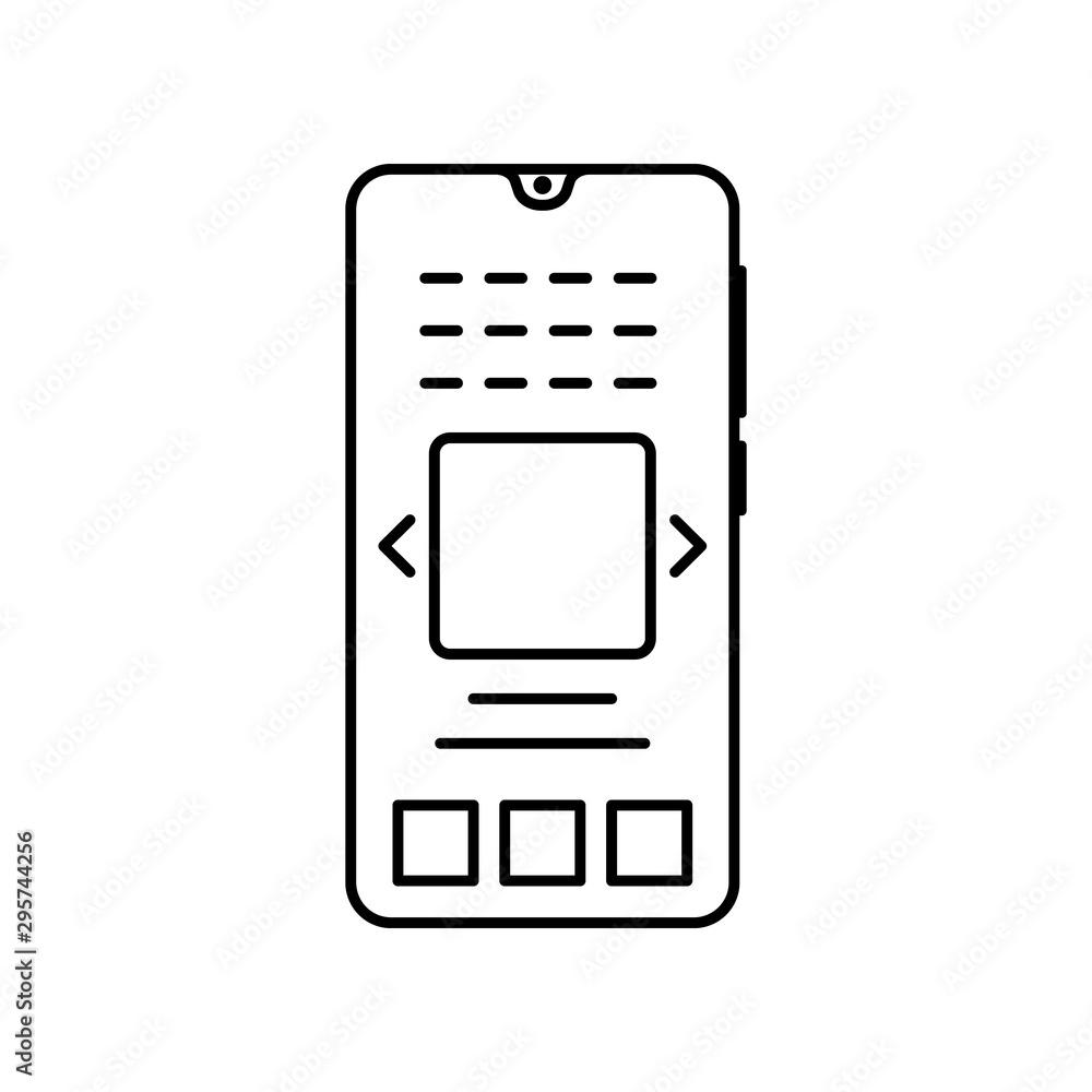 Smartphone pictures social media icon. Element of smartphone icon Smartphone pictures social media icon. Element of smartphone icon