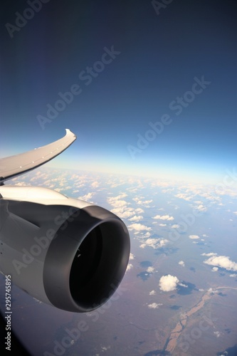 787 Window In Flight