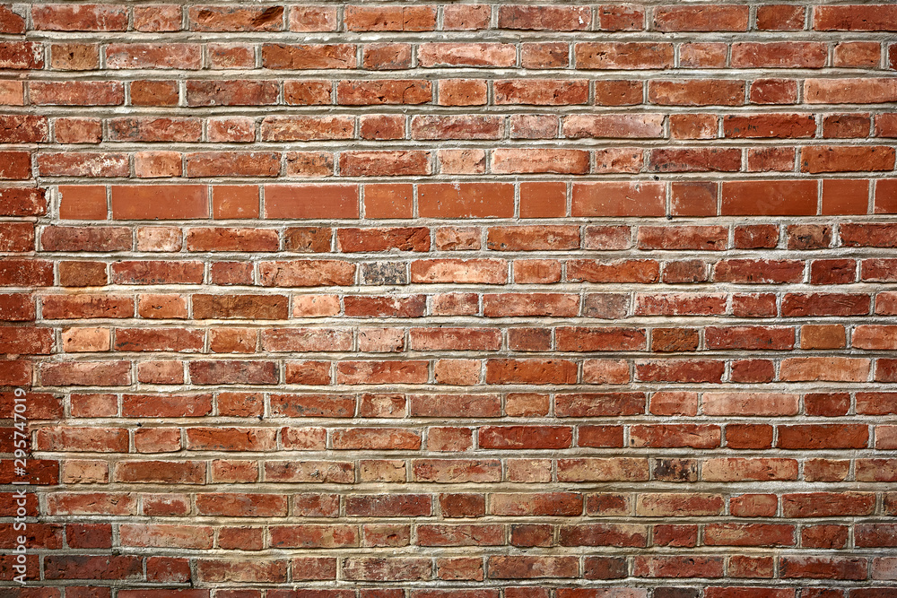 Naklejka premium Brick wall background. Stone wall. Brickwork texture. Pattern.