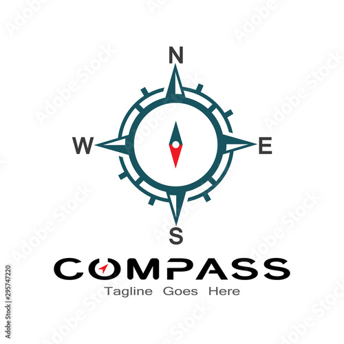 compass logo, icon and symbol. illustration design