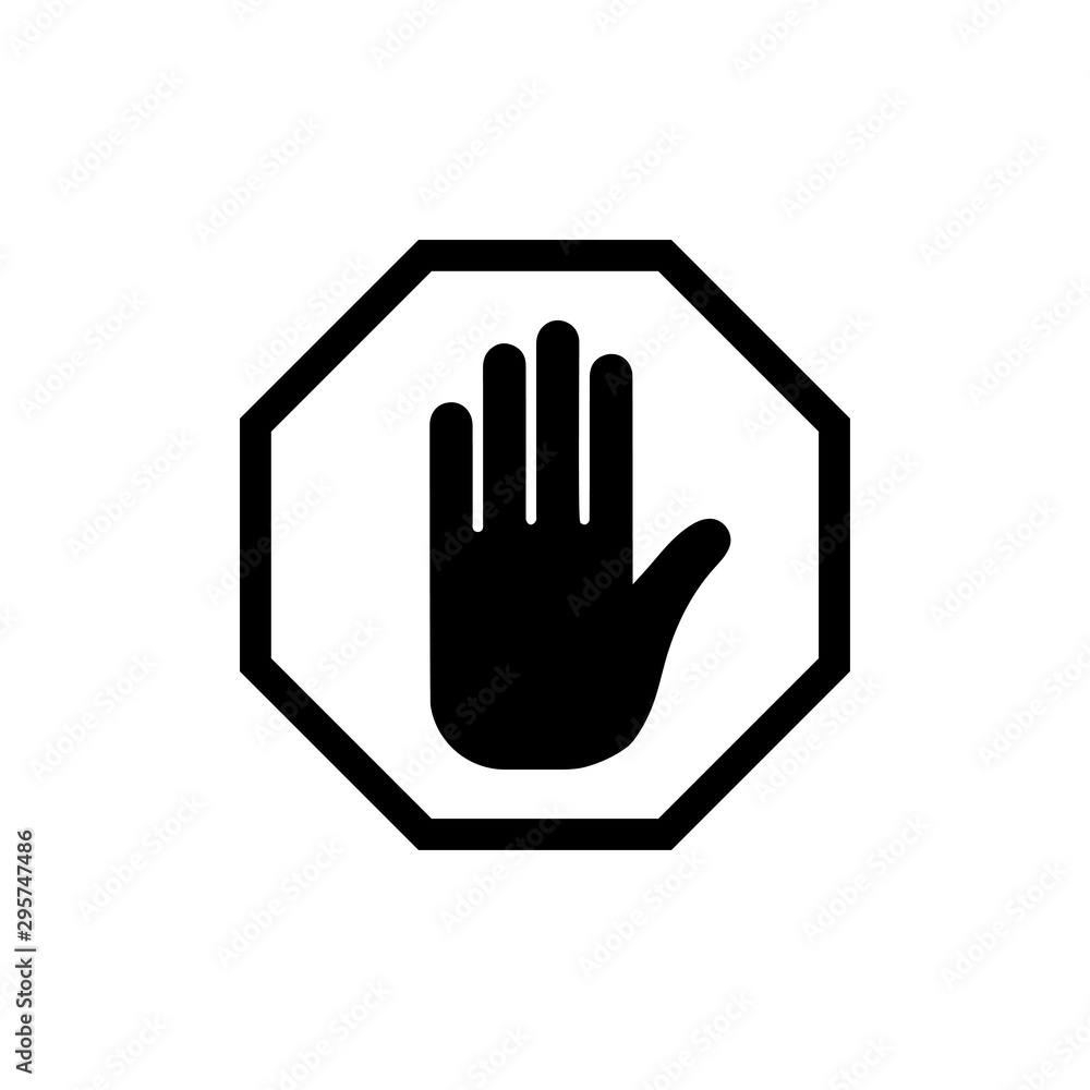 Obraz premium Do not enter signage design template