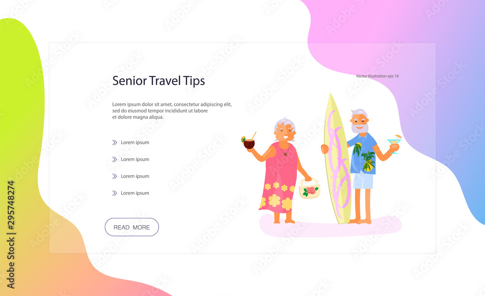 Web page of seniors lifestyle Web page of seniors lifestyle