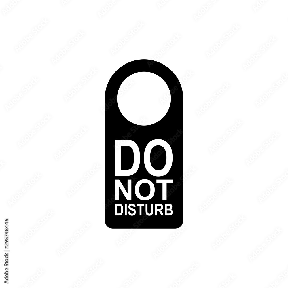 Do not disturb signage icon trendy Do not disturb signage icon trendy