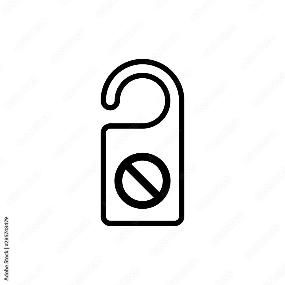 Do not disturb signage icon trendy Do not disturb signage icon trendy